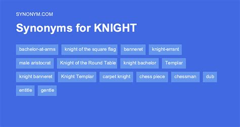 knight synonym